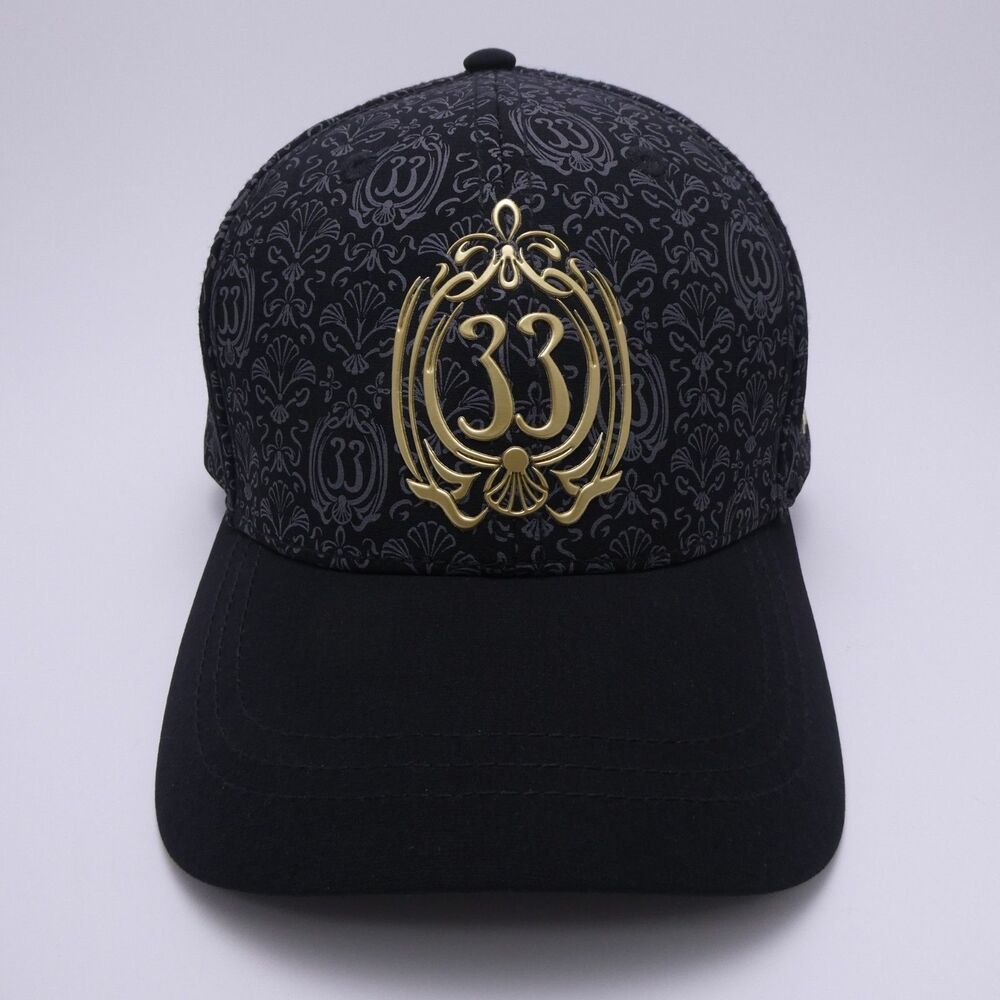 RARE Disneyland Club 33 Exclusive HAUNTED MANSION Baseball Cap Hat Excellent Con
